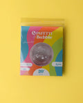 20 inch clear TPU bubble balloon filled with pink glitter