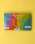 24 inch clear flat TPU bubble balloons, pack of 3